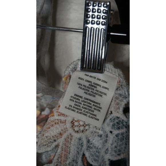 Anthropologie Inari Floral Fiore Lace Sz Medium Cut Out Sleeveless Top Unlined S - Picture 5 of 8